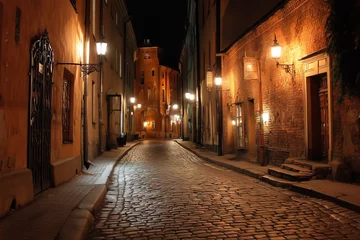 Selbstklebende Fototapeten narrow street in the old town © laolin