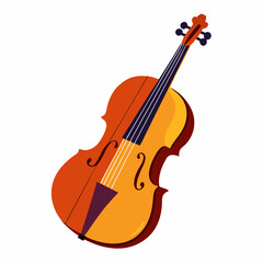 Fototapeta premium violin on white background
