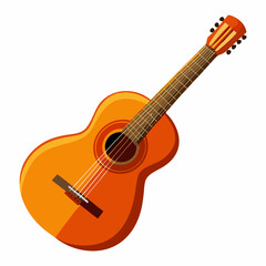 Obraz premium acoustic guitar vector illustration