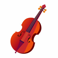 Fototapeta premium violin on white background