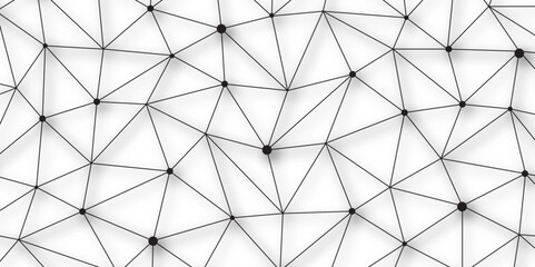 black network. futuristic connection technology background with dots and lines for desktop. Structure molecule and communication. Template for science technology presentation, Vector illustration.	