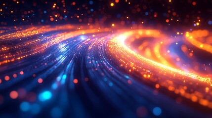 Futuristic Data Center with Energy Streams