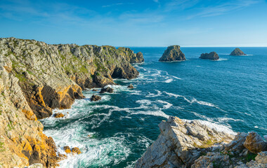 la Pointe de Pen-Hir à la Presqu'île de Crozon en France