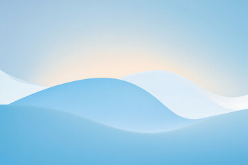 abstract blue background with snow