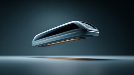 Floating Futuristic Train Car