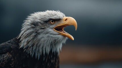 Obraz premium Closeup of a Bald Eagle's Head