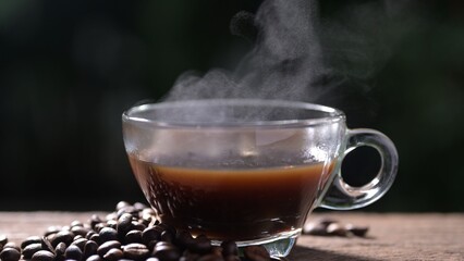 coffee cup, steamed hot coffee, coffee mug