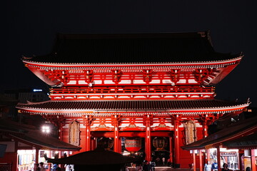 Sensoji or Asakusa Kannon Temple in Asakusa, Tokyo, Japan - 日本 東京 浅草 浅草寺...