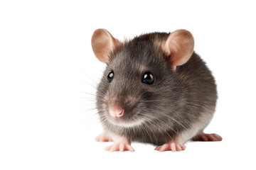 Cute Pet Rat Cutout on Transparent PNG