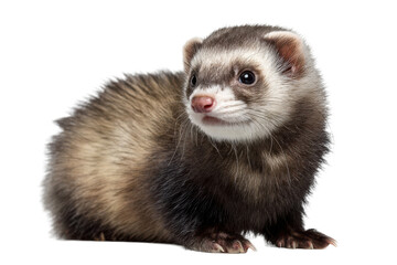 Ferret Isolated on Transparent Background