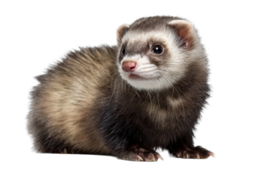 Ferret Isolated on Transparent Background
