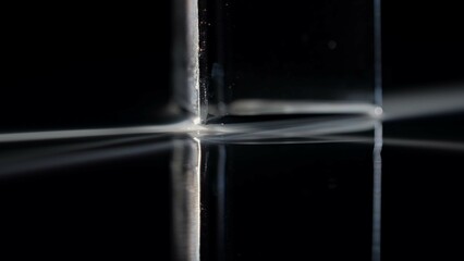 Light Interacting with Glass Creating Stunning Visual Effects