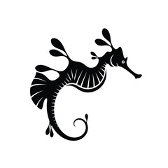 Graceful seahorse silhouette ideal for ocean decor, marine art, kids’ crafts, or sea life designs.

