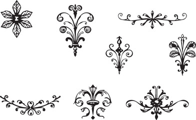 Fototapeta premium A set of elements, symbols, ornaments, mandalas. Hand drawn vector illustration
