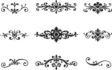 A set of elements, symbols, ornaments, mandalas. Hand drawn vector illustration