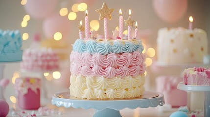 birthday cake with candles Magical Birthday Whimsy