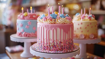 birthday cupcake with candles Magical Birthday Tiers of Joy