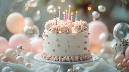 birthday cake with candles Magical Birthday Whimsy