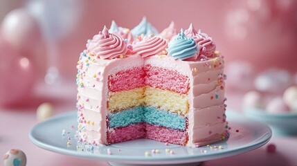 birthday cake with candles and flowers Magical Cake Wonder