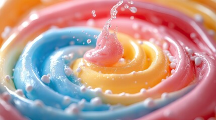 red and yellow lollipop Magical Cake Swirls of Joy