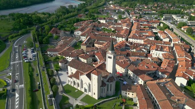 Venzone. Fortified village rebuilt after the 1976 earthquake