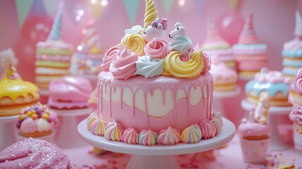 cupcakes with pink frosting and sprinkles Magical Cake Journey