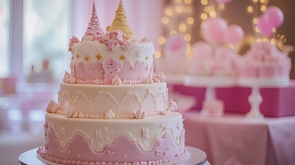 wedding cake decorated with flowers Magical Celebration Cake
