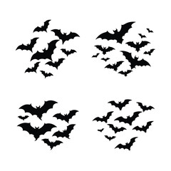 halloween bats vector