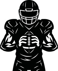 American Football Player SVG Cut Files for Cricut & Silhouette