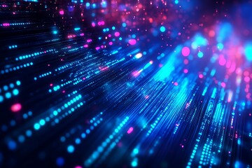 Abstract digital data stream background image