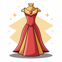 Fototapeta premium woman in red dress
