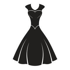 wedding dress isolated on white