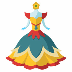 Fototapeta premium vector illustration of a dancing girl