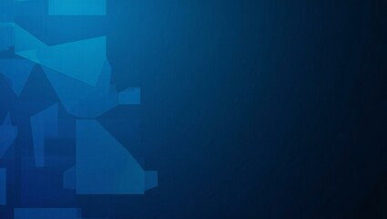 Fototapeta premium Abstract blue geometric background image