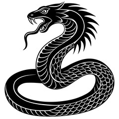 Silhouette of a snake