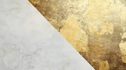 A minimalistic background blending gold and ivory in a clean split with gentle texture