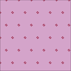 Seamless pink background with small red geometric pattern for textile and wallpaper design
