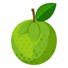 green apple isolated on white