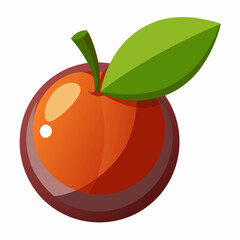 vector illustration of an orange