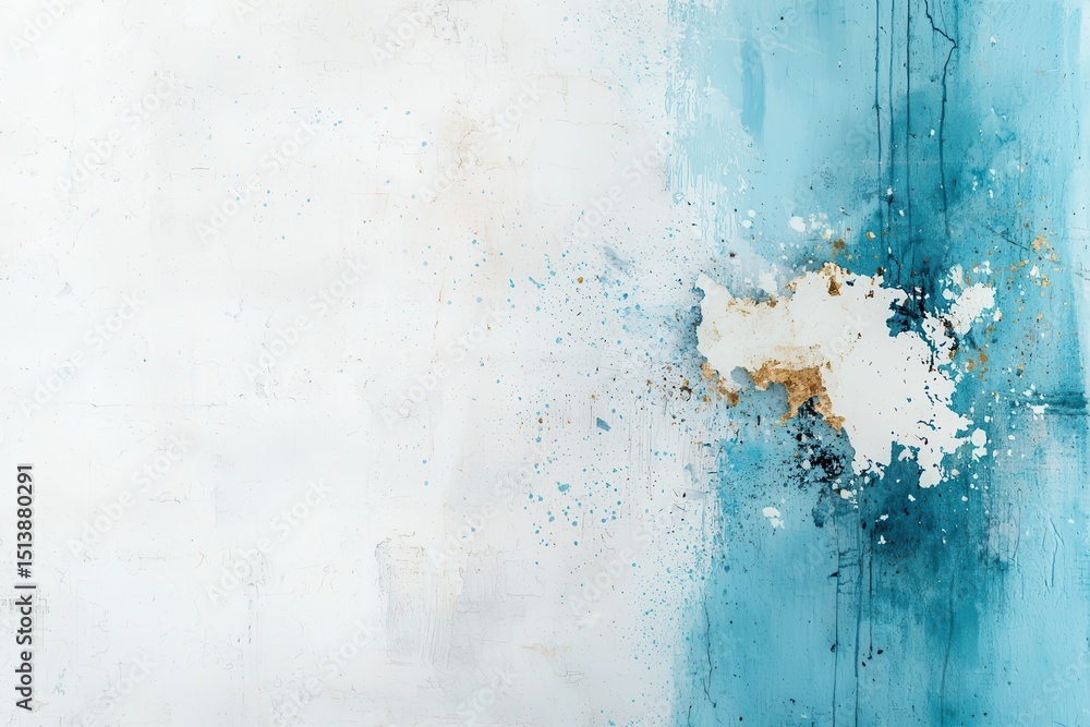 Poster interconnected shipping global concept. abstract texture blending white and teal with distressed det