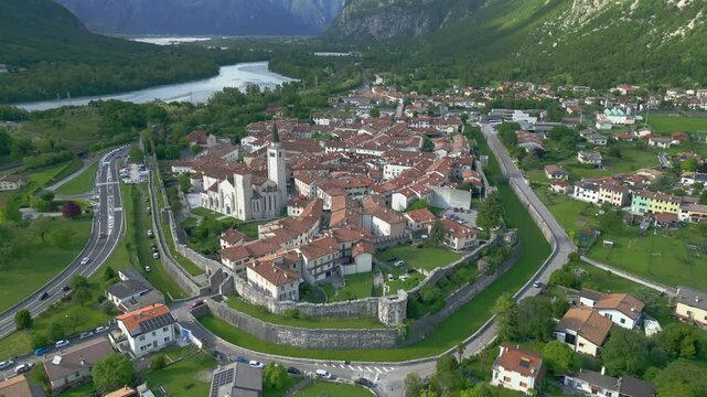 Venzone. Fortified village rebuilt after the 1976 earthquake
