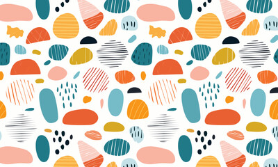 Contemporary Abstract Stone Texture - Seamless Repeating Pattern