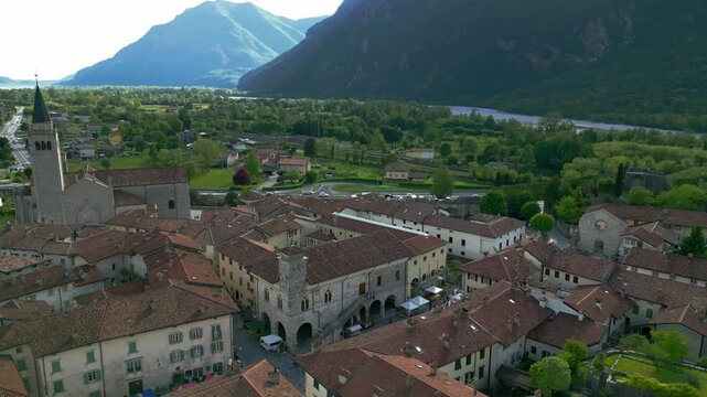 Venzone. Fortified village rebuilt after the 1976 earthquake