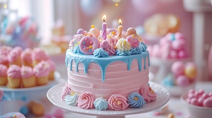 birthday cake with candles Magical Frosting Birthday