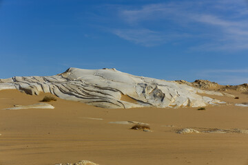 Rock formation of the New White desert, Egypt