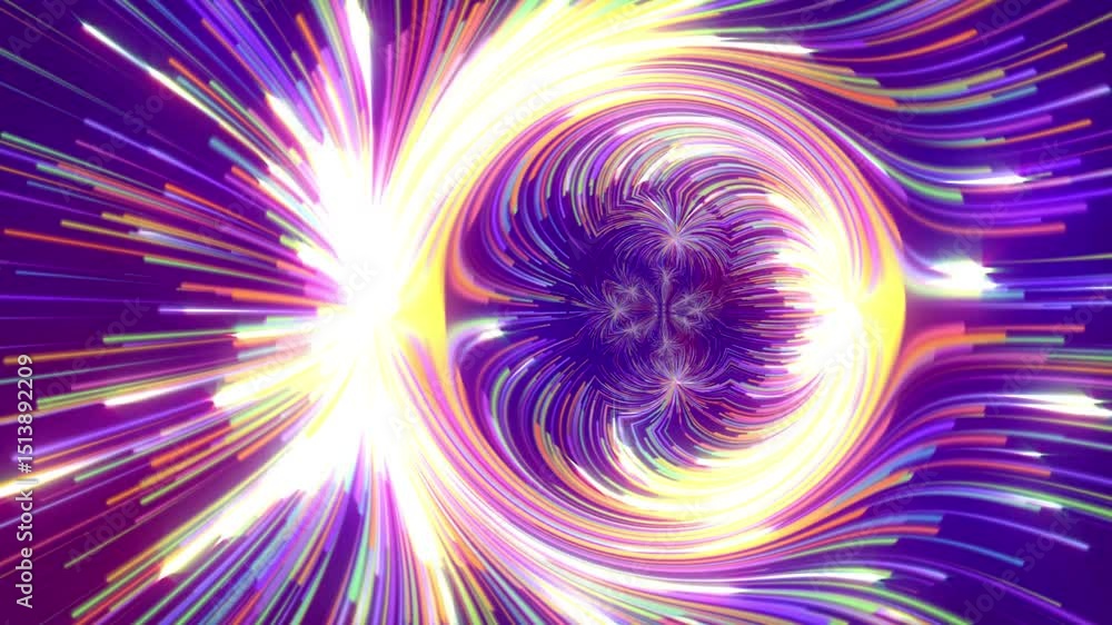 Wall mural abstract background with colorful rays