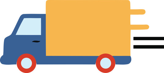 Fototapeta premium Fast Delivery Truck Icon