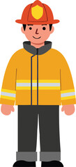 Brave Firefighter Character