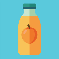 peach drink icon eps