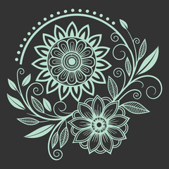 ornamental round lace pattern